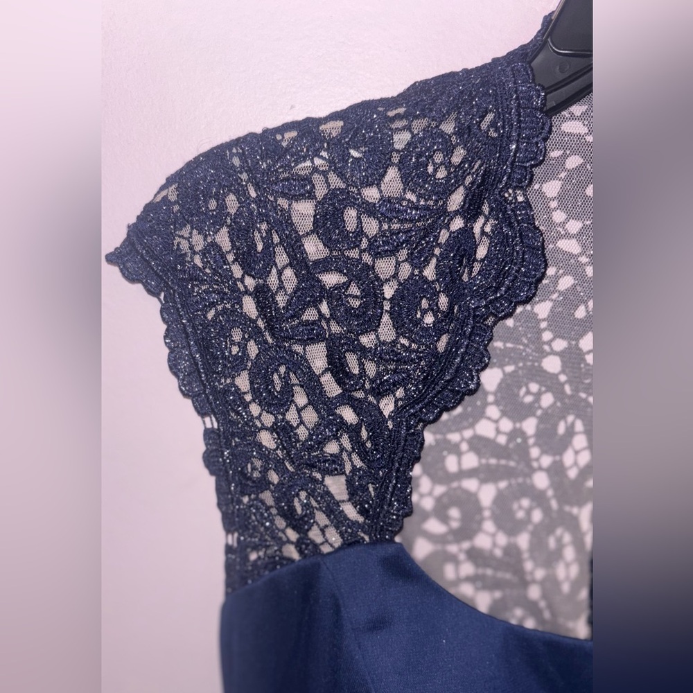 Navy Blue Bridesmaids or Prom Dress